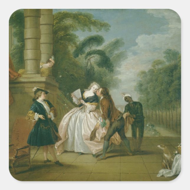 Adesivo Quadrado O Beijo (Frente)