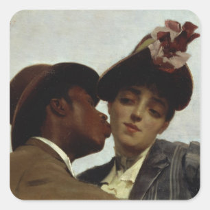 Adesivo Quadrado O beijo, 1887