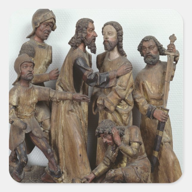 Adesivo Quadrado O Beijo de Judas, de Antuérpia (Frente)