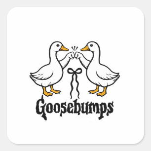 Adesivo Quadrado O Bobo Goose Engraçado Melhor Amigos