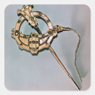 Adesivo Quadrado O broche de Tara, de Bettystown, condado Meath (Ca