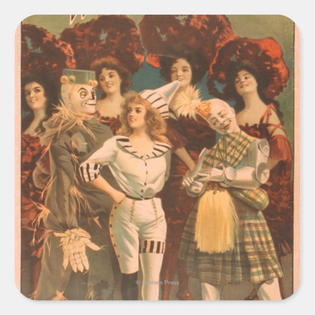 Adesivo Quadrado "O bruxo de Oz" Poster de Teatro Musical #1 (Frente)