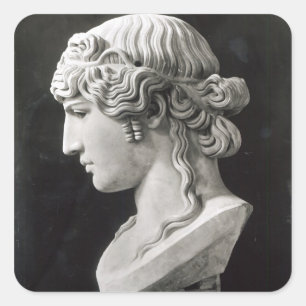 Adesivo Quadrado O busto de Antinous chamou 'Antinous Mondragone