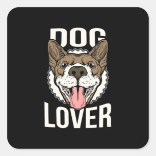 Adesivo Quadrado O Cachorro É O Meu Melhor Amigo.