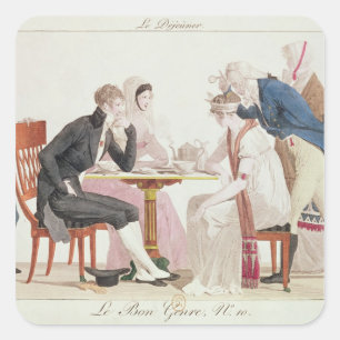 Adesivo Quadrado O café da manhã, do 'Bon Genre'