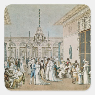 Adesivo Quadrado O café Frascati em 1807