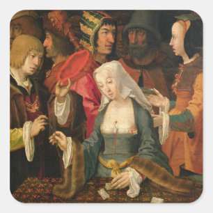 Adesivo Quadrado O caixa de fortuna