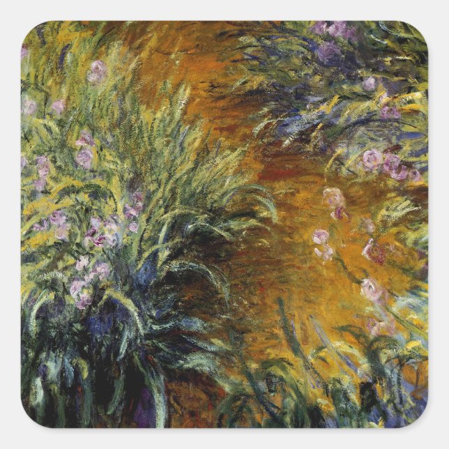 Adesivo Quadrado O Caminho Através das Irrises (Frente)