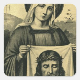 Adesivo Quadrado O Caro Sagrado De Jesus