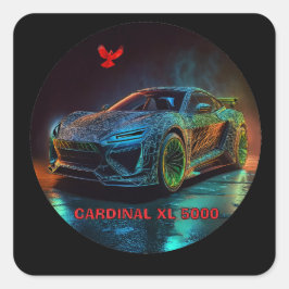 Adesivo Quadrado O carro esportivo Cardinal XL5000 Elite