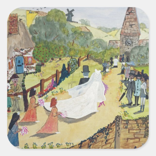 Adesivo Quadrado O Casal Feliz (Frente)