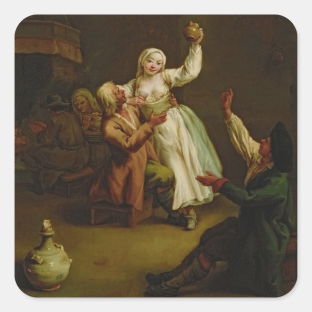 Adesivo Quadrado O Casal Feliz (Frente)