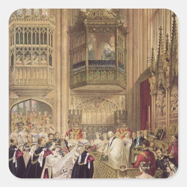 Adesivo Quadrado O Casamento de Edward VII (Frente)