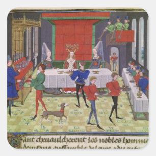 Adesivo Quadrado O casamento de Renaud de Montauban e de Clarisse