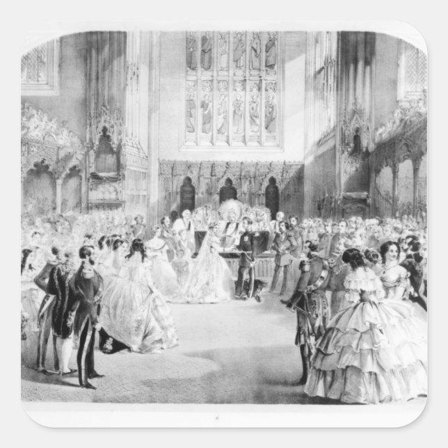 Adesivo Quadrado O Casamento de Victoria (Frente)