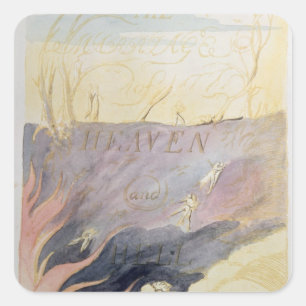 Adesivo Quadrado O Casamento do céu e do inferno