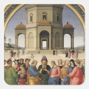 Adesivo Quadrado O casamento do Virgin, 1500-04
