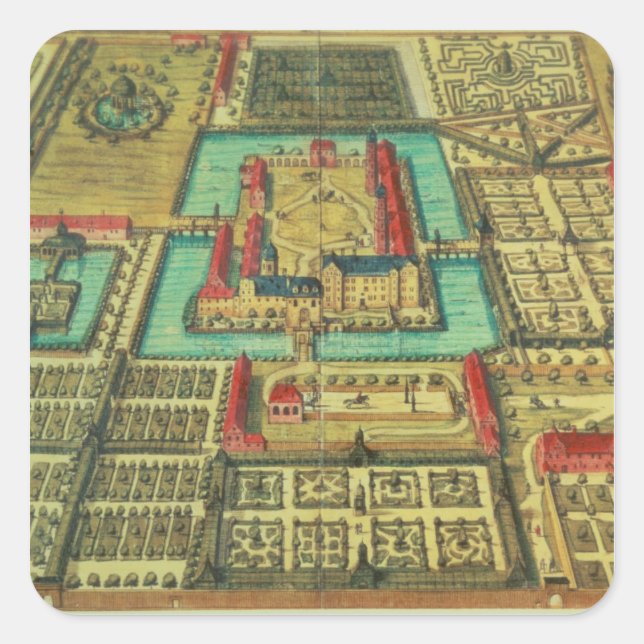 Adesivo Quadrado O Castelo do Príncipe de Kothen (Frente)