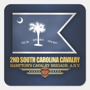 Adesivo Quadrado ò Cavalaria de South Carolina