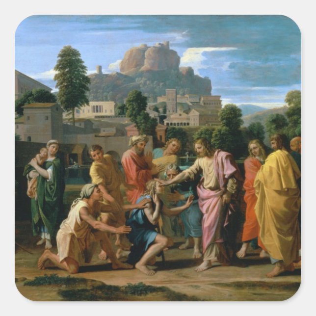 Adesivo Quadrado O Cego de Jericho (Frente)