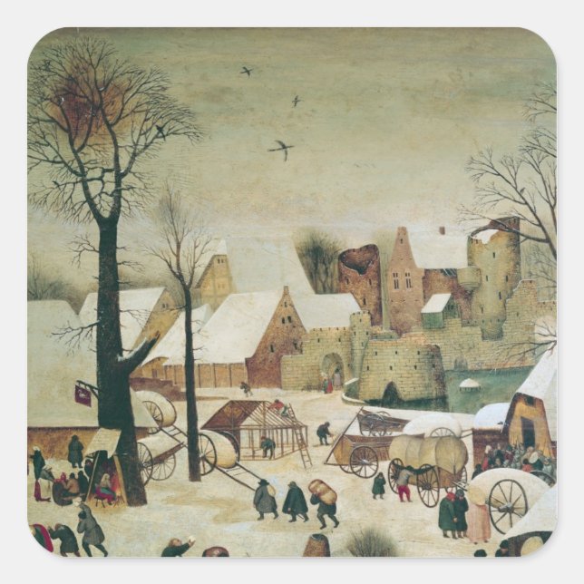 Adesivo Quadrado O Censo de Belém (Frente)