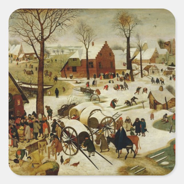 Adesivo Quadrado O Censo de Belém (Frente)