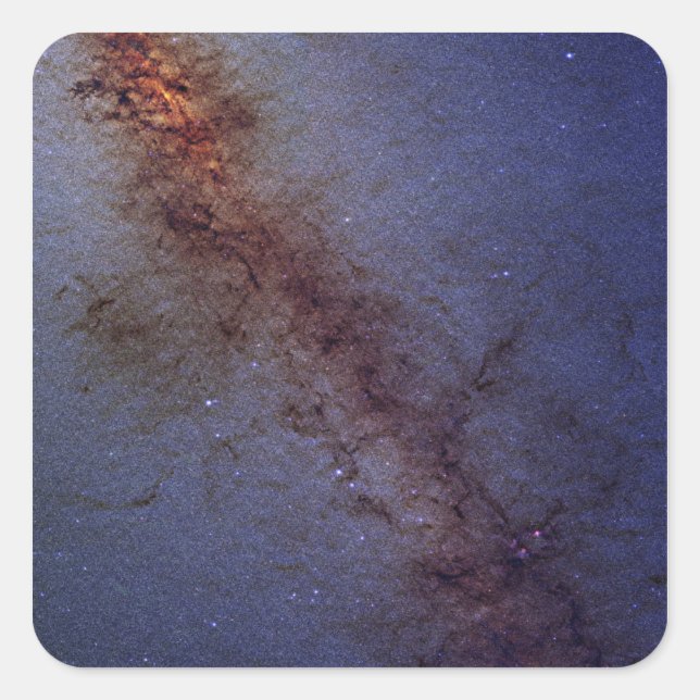 Adesivo Quadrado O centro de nossa galáxia Via Látea (Frente)