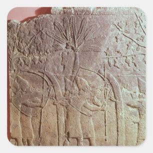 Adesivo Quadrado O cerco de Alammu pelo exército de Sennacherib
