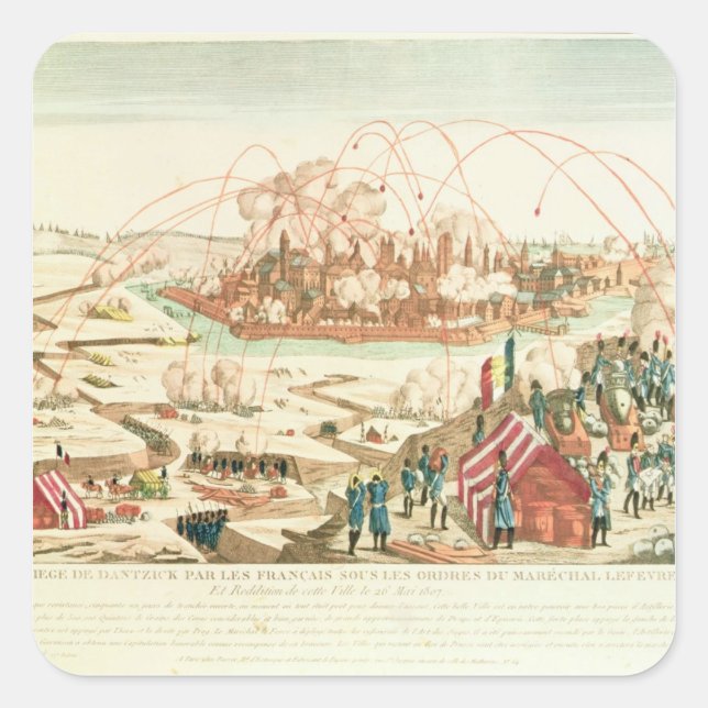 Adesivo Quadrado O cerco de Danzig (Frente)