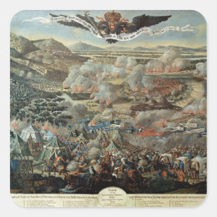 Adesivo Quadrado O cerco de Viena pelos turcos em 1683