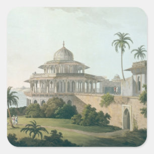 Adesivo Quadrado O Chalees Satoon, no forte de Allahabad no th