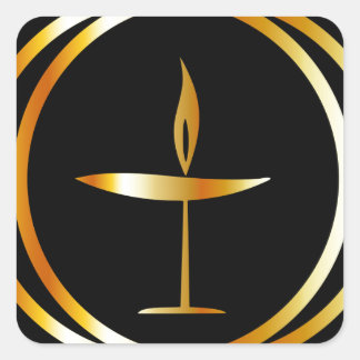 Adesivo Quadrado O Chalice Flaming