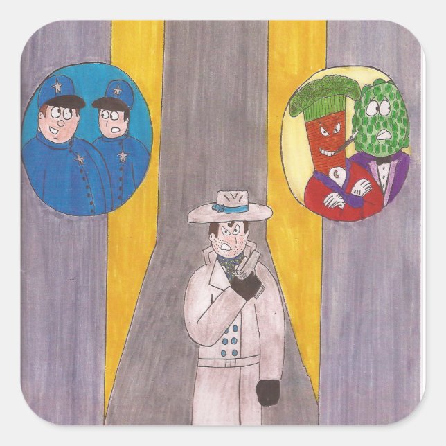 Adesivo Quadrado O cobrir das Balas Bourbon #1 Stickers! (Frente)