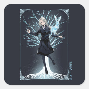 Adesivo Quadrado O Coelho da Anime Luna Lovegood Patronus