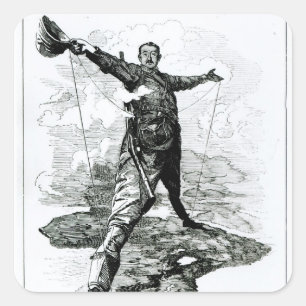 Adesivo Quadrado O colosso do Rodes do perfurador