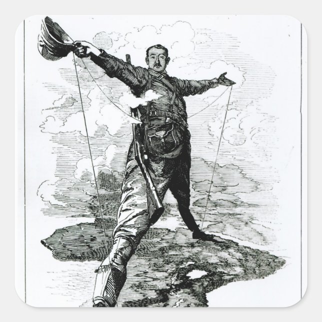 Adesivo Quadrado O Colosso Rodes de Punch (Frente)