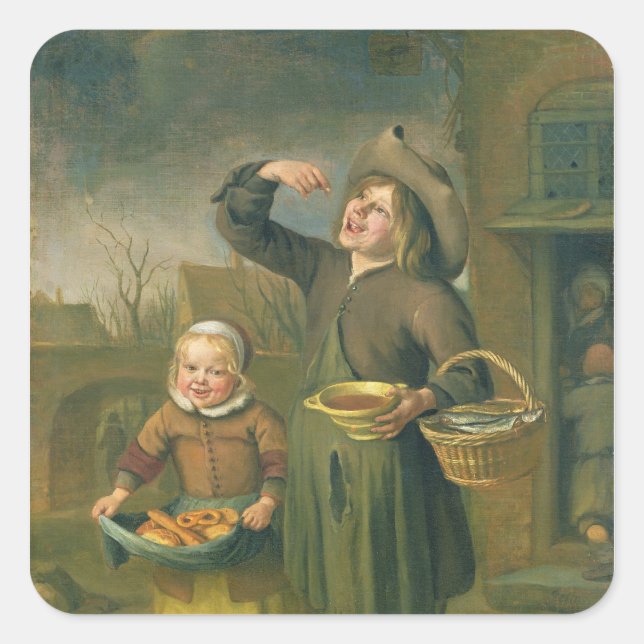 Adesivo Quadrado O Comedor De Xarope (Frente)