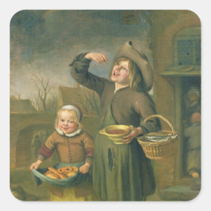 Adesivo Quadrado O comedor do xarope