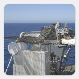 Adesivo Quadrado O companheiro de um artilheiro do marinho dos E.U.