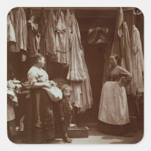 Adesivo Quadrado O Compro Velhas Roupas, Sete Discagens, de 'Street