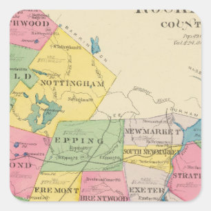 Adesivo Quadrado O Condado de Rockingham, NH