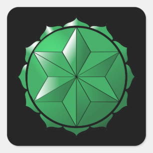 Adesivo Quadrado O coração Chakra