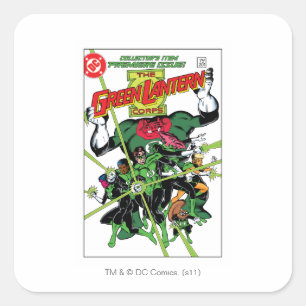 Adesivo Quadrado O Corpo dos Lanternas Verdes
