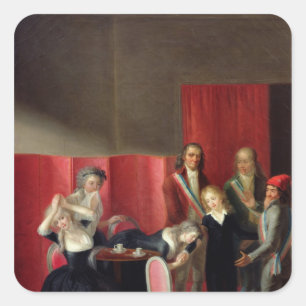 Adesivo Quadrado O Dauphin tomado de sua família, o 3 de julho de