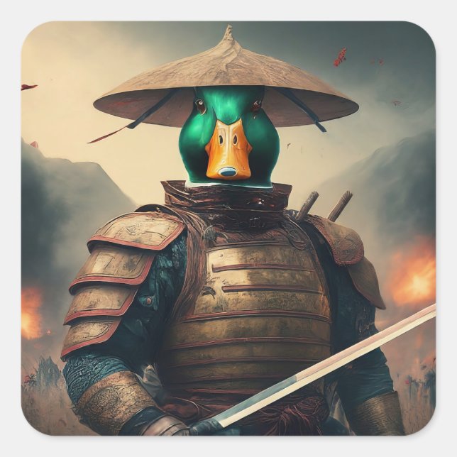 Adesivo Quadrado O Defensor Ducky (Frente)