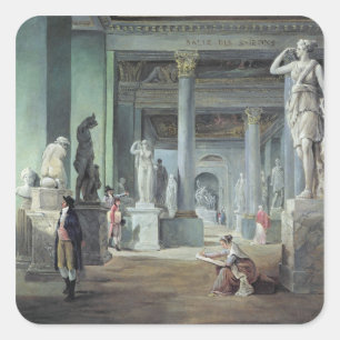 Adesivo Quadrado O DES Saisons no Louvre, C. 1802 de Salle