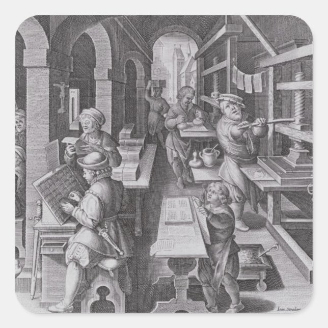 Adesivo Quadrado O Desenvolvimento da Impressão (Frente)