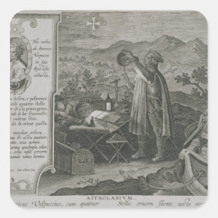 Adesivo Quadrado O Desenvolvimento do Astrolábio Mariner