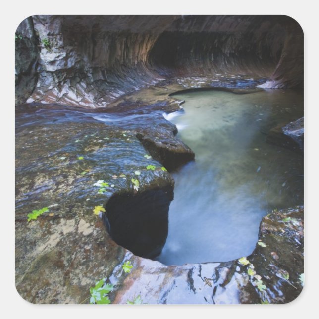 Adesivo Quadrado O desfiladeiro do slot do metrô (Frente)