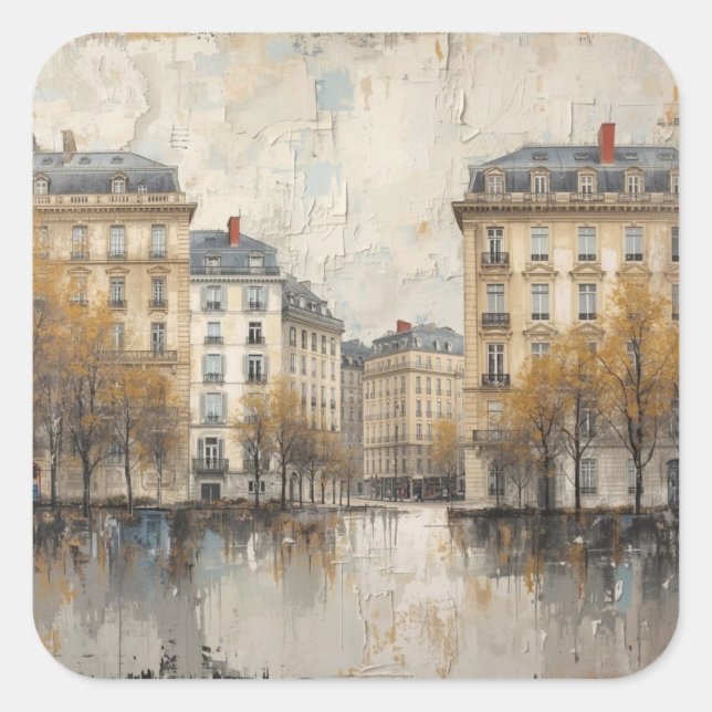 Adesivo Quadrado O Design de Quarters 03 (Frente)